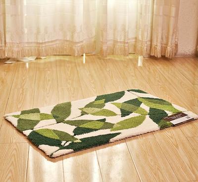 厂家直销手工加厚腈纶胶背叶子款地毯地垫门垫 品质与艺术的完美结合
